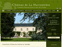 Tablet Screenshot of chateauvendee.com